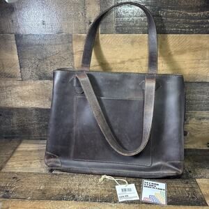 Versacarry Premium Water Buffalo Brown Leather Conceal Carry Purse With Holster